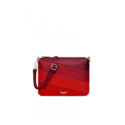 Prošívaná crossbody kabelka VUCH Coalie Striped Red, červená