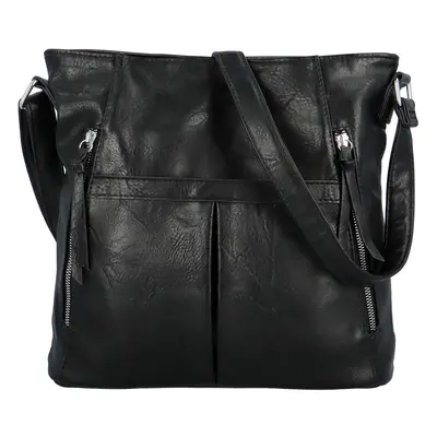 Trendy dámská crossbody kabelka Linus, černá