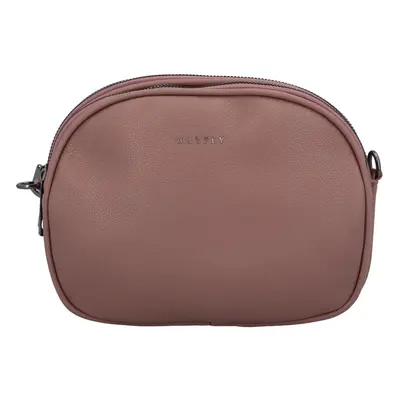 Malá trendy koženková crossbody kabelka Jennifer, tmavě růžová