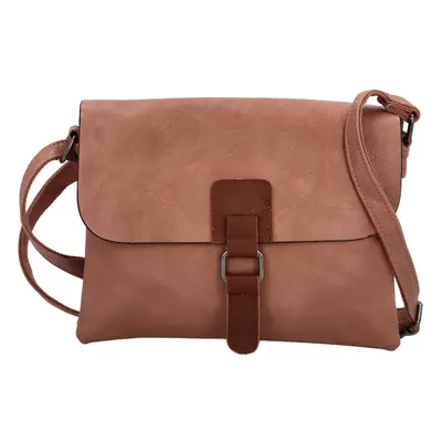 Trendy dámská crossbody kabelka Aksila, starorůžová