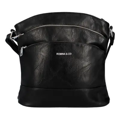 Trendová dámská koženková crossbody Creato, černá