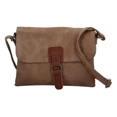 Trendy dámská crossbody kabelka Aksila, béžová