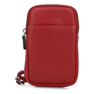 Stylová dámská kožená crossbody kapsa Katana Stacy, červená