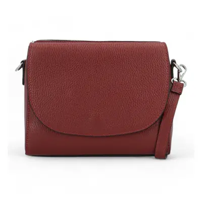 Dámská trendy kožená crossbody kabelka Eva, vínová