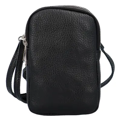 Luxusní dámské kožené MINI crossbody Lucho, černá