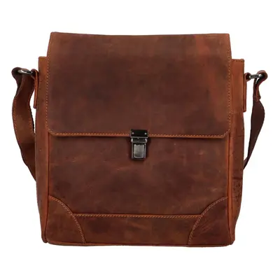 Luxusní pánská crossbody Dure, hnědá