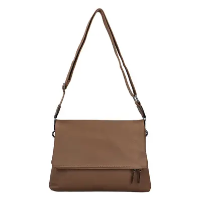 Trendy dámská koženková crossbody kabelka Zareen, khaki