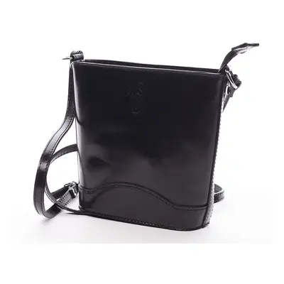 Dámská kožená crossbody Tereza black