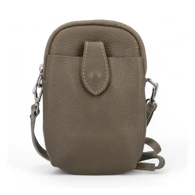 Trendy dámská kožená MINI crossbody Betsy, tmavě hnědá