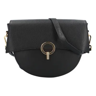 Trendová dámská kožená crossbody Keira, černá