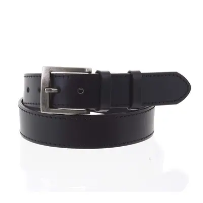 Černý kožený opasek Penny Belts OLIVIER vel. 115, černý