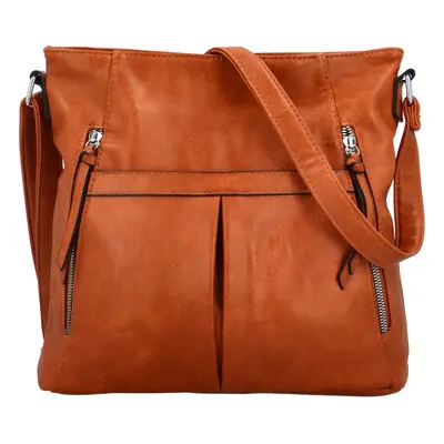 Trendy dámská crossbody kabelka Linus, hnědá