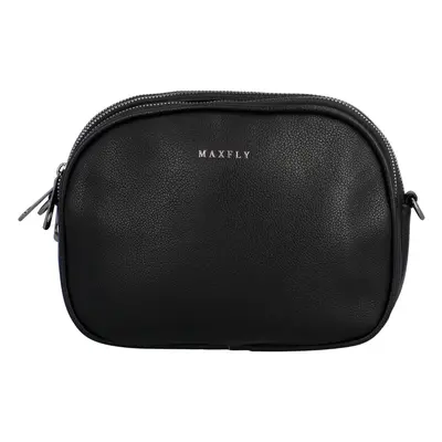 Malá trendy koženková crossbody kabelka Jennifer, černá