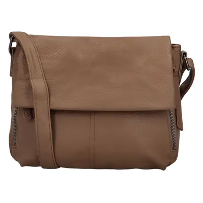 Stylová dámská koženková crossbody kabelka Teaga, khaki