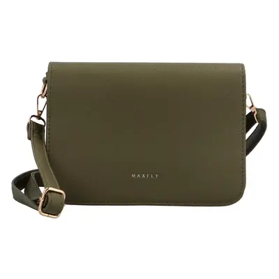 Elegantní dámská koženková crossbody Julys, army-zelená