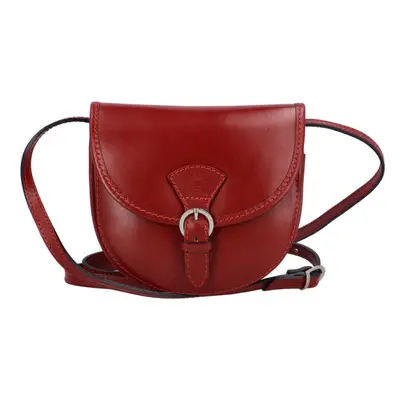 Malá kožená crossbody kabelka Hedvika, červená