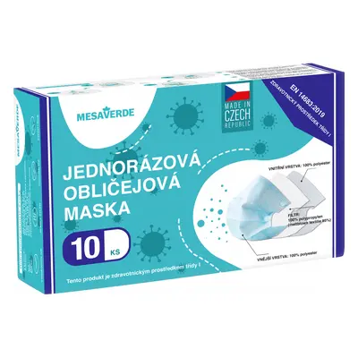 Jednorázová rouška české výroby 10ks