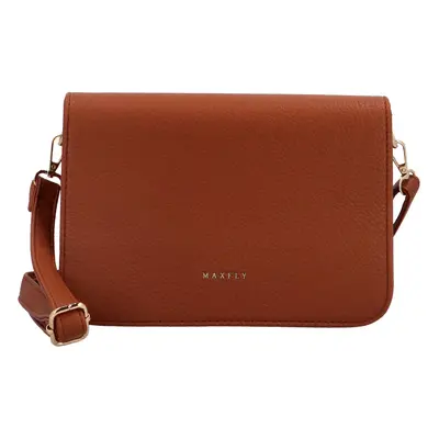 Elegantní dámská koženková crossbody Julys, hnědá