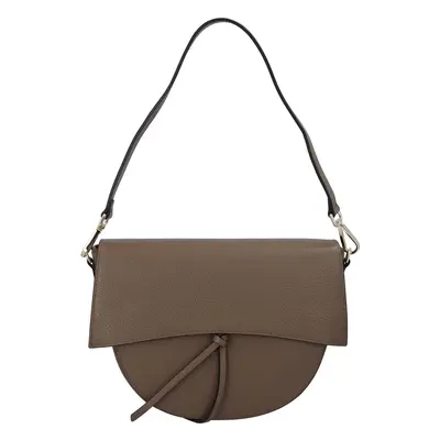 Menší dámská kožená kabelka Leather mini, taupe