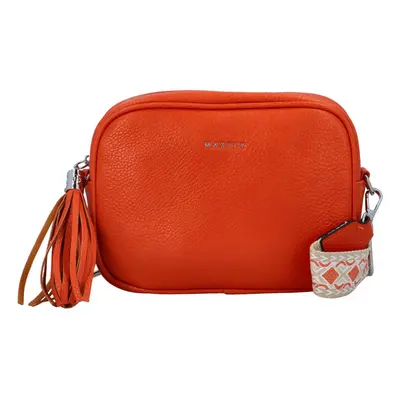 Trendy dámská koženková crossbody Rebeca, oranžová