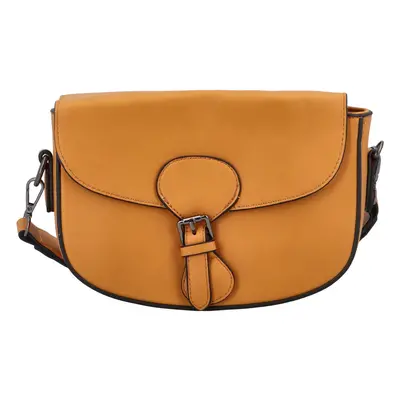 Trendová koženková crossbody Atlay, žlutá