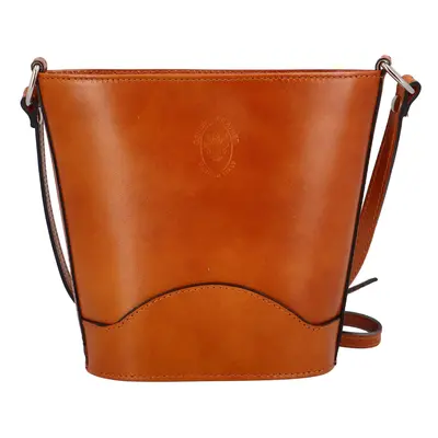 Dámská kožená crossbody Tereza, koňaková NEW