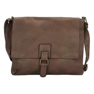 Trendy dámská koženková crossbody kabelka Joselyna, khaki