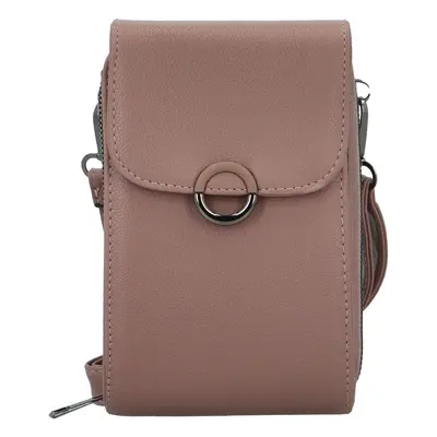 Stylová dámská koženková crossbody kapsa Gabrisa, fialová