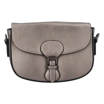 Trendová koženková crossbody Atlay, stříbrná