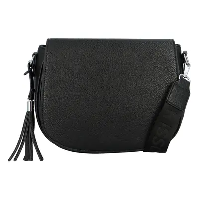 Malá dámská crossbody s ozdobnou třásní Fringe, černá