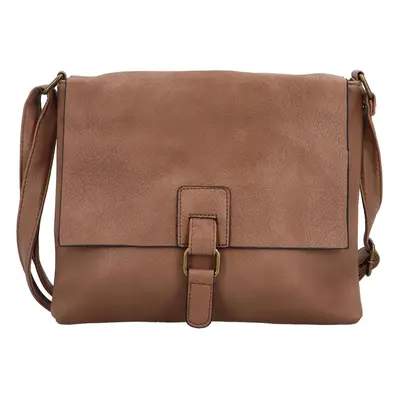 Trendy dámská koženková crossbody kabelka Joselyna, tmavě růžová