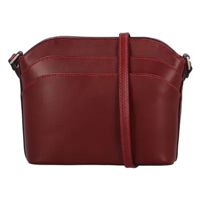 Elegantní kožená crossbody kabelka Angie new, vínová