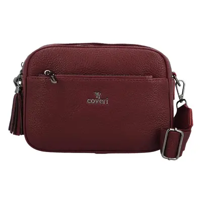 Trendy malá dámská koženková crossbody Kirikay, červená