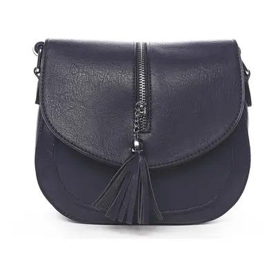 Stylová crossbody kabelka s třásněmi Federica, modrá