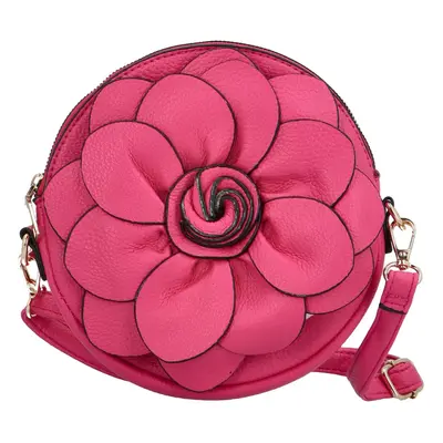 Luxusní dámská koženková crossbody kabelka MaxFly Scarlet, fuchsiová