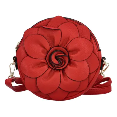 Luxusní dámská koženková crossbody kabelka MaxFly Scarlet, červená