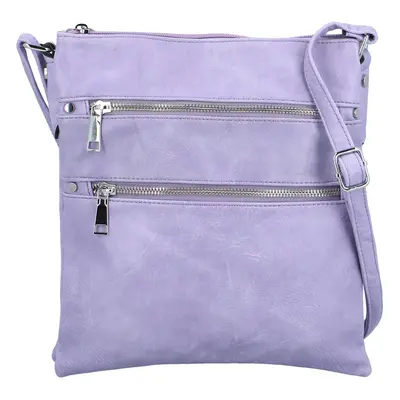 Stylová dámská koženková crossbody kabelka Melisandra, fialová