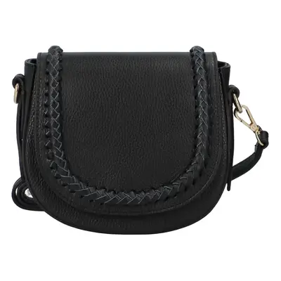 Luxusní dámská kožená crossbody Alex, černá