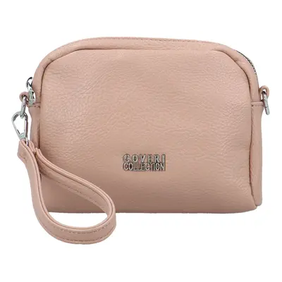 Stylová dámská mini koženková crossbody kabelka Fehmi, růžová