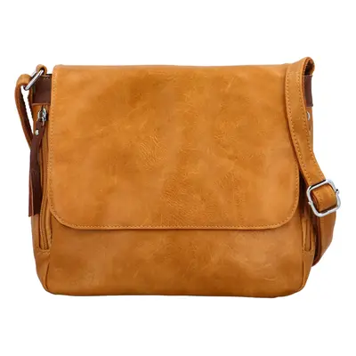 Stylová dámská crossbody Metagga, žlutá