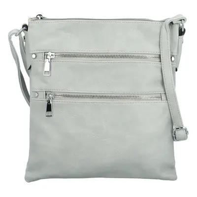 Stylová dámská koženková crossbody kabelka Melisandra, šedá