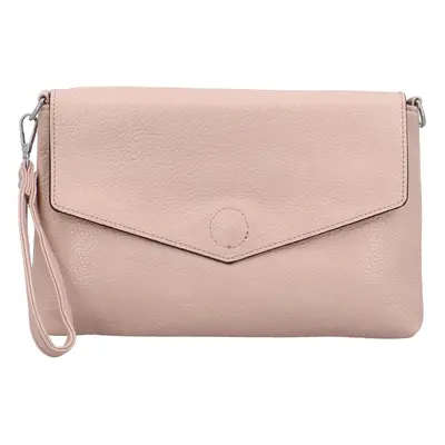 Stylová dámská koženková crossbody kabelka Loren, růžová