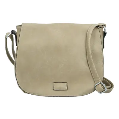 Trendy dámská crossbody s velkou klopou Rashida new, béžová