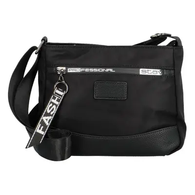 Stylová dámská textilní crossbody Manuella, černá