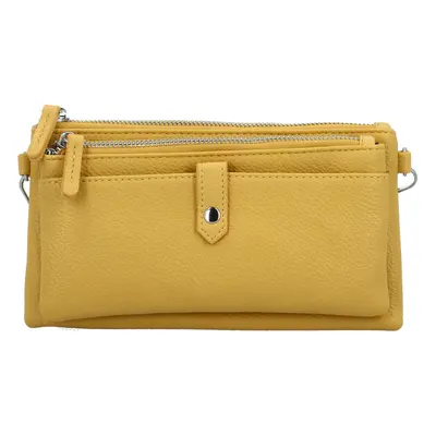 Stylová malá crossbody kabelka Perlla new, žlutá