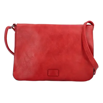 Trendy dámská koženková crossbody kabelka Cassandra, červená