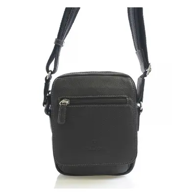 Pánská menší kožená crossbody Hexagona Silvána, černá