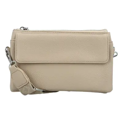 Trendy dámská crossbody kabelka Santiana Lea, béžová