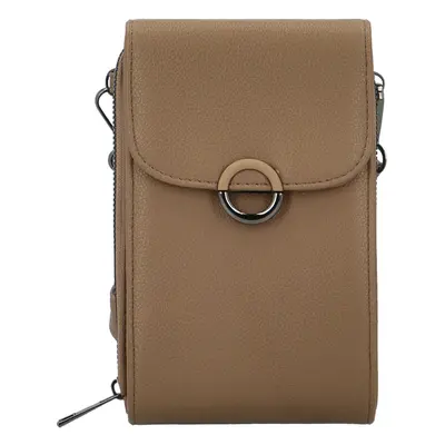 Stylová dámská koženková crossbody kapsa Gabrisa, camel