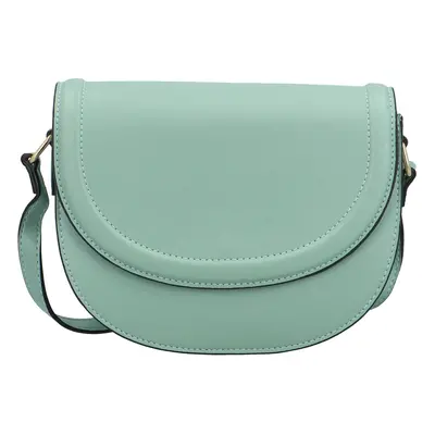 Módní dámská koženková crossbody kabelka Caila, modrozelená